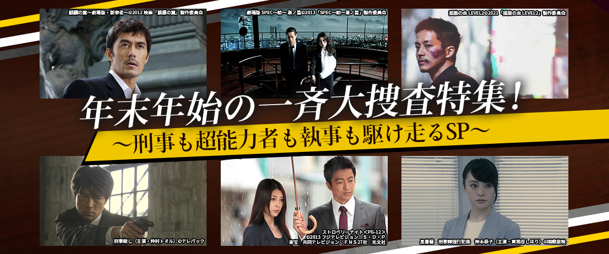 年末年始の一斉大捜査特集！～刑事も超能力者も執事も駆け走るSP～