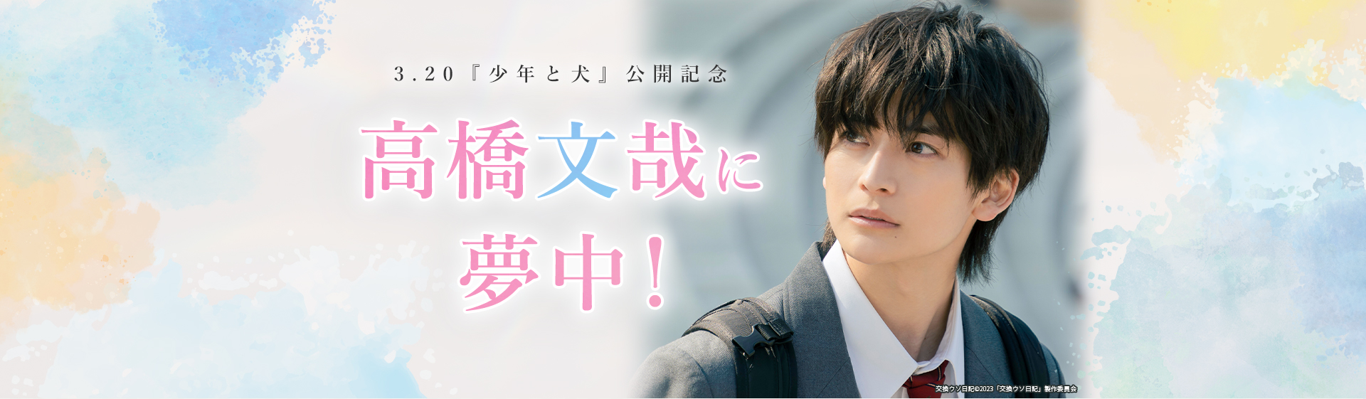 3.20『少年と犬』公開記念　高橋文哉に夢中！